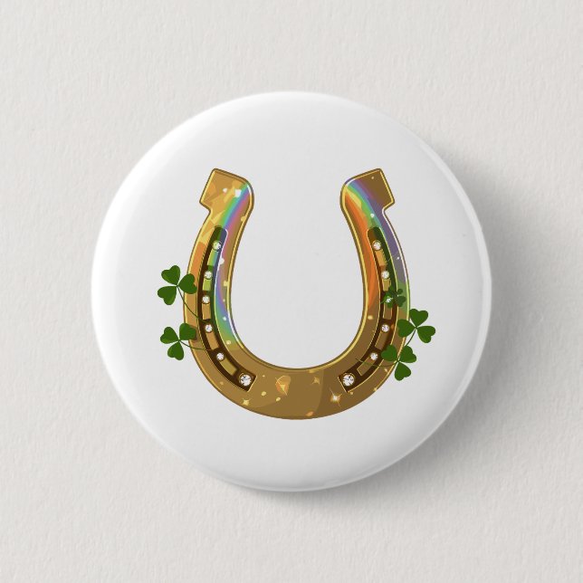Harp und Shamrocks Button (Vorderseite)