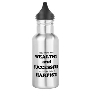 Harp Wohlhabend und erfolgreich Edelstahlflasche