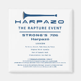 Harpazo Rapture Event Magnet