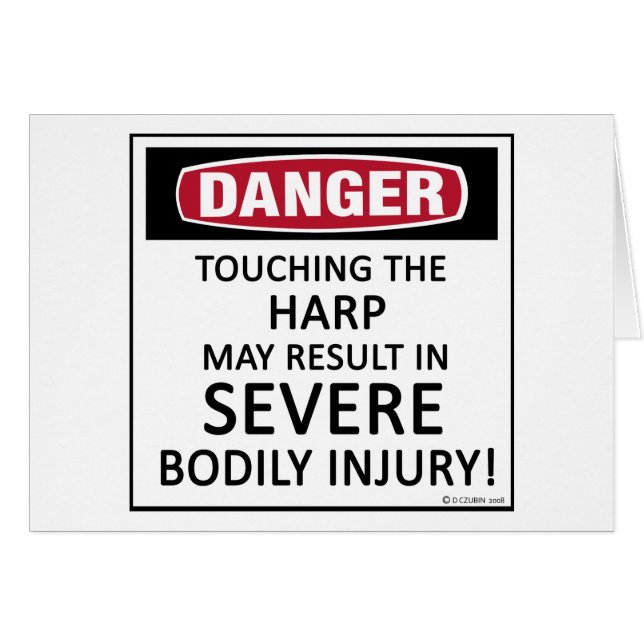 Harpe de danger (Devant horizontal)