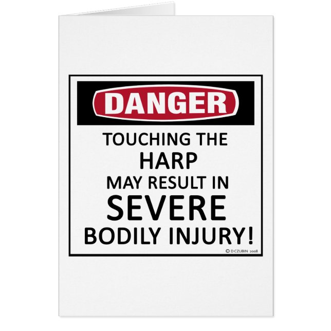 Harpe de danger (Devant)