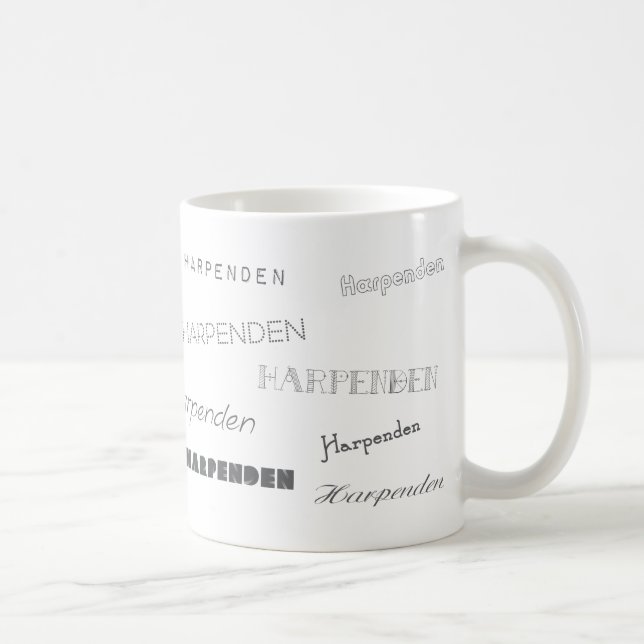 Harpenden Schriftart Kaffeetasse (Rechts)