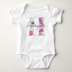Harper Baby Name Revefit Vintages Blumenmädchen Strampler