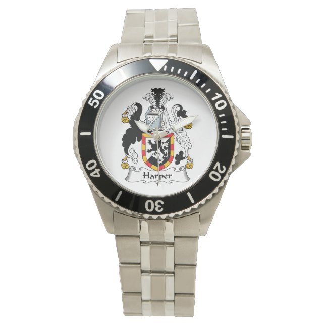 Harper Familienwappen Armbanduhr (Vorderseite)