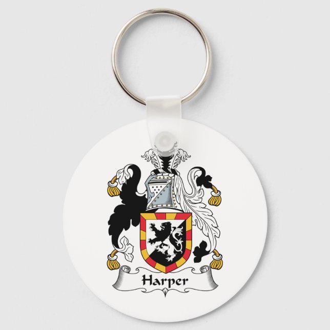 Harper Familienwappen Schlüsselanhänger (Vorderseite)