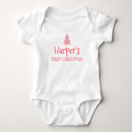 Harper First Christmas Baby 1. Weihnachtsnachtsanf Baby Strampler