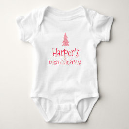 Harper First Christmas Baby 1. Weihnachtsnachtsanf Strampler