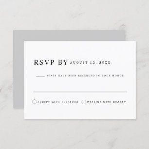 HARPER Moderner Minimalistischer klassischer Serie Einladung