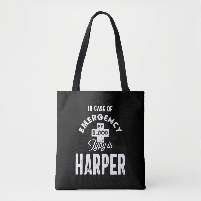 Harper Personalisiert Name Birthday Gift Tasche (Vorderseite)