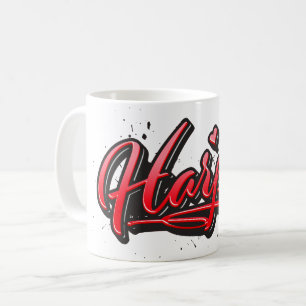 Harper red Heart Graffiti Tasse Kaffeetasse