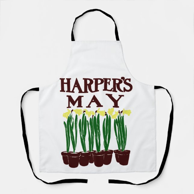 Harper's 1899 Edward Penfield Daffodils Schürze (Vorderseite)
