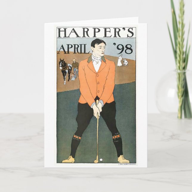 Harper's '98 Golf notecard Karte (Vorderseite)