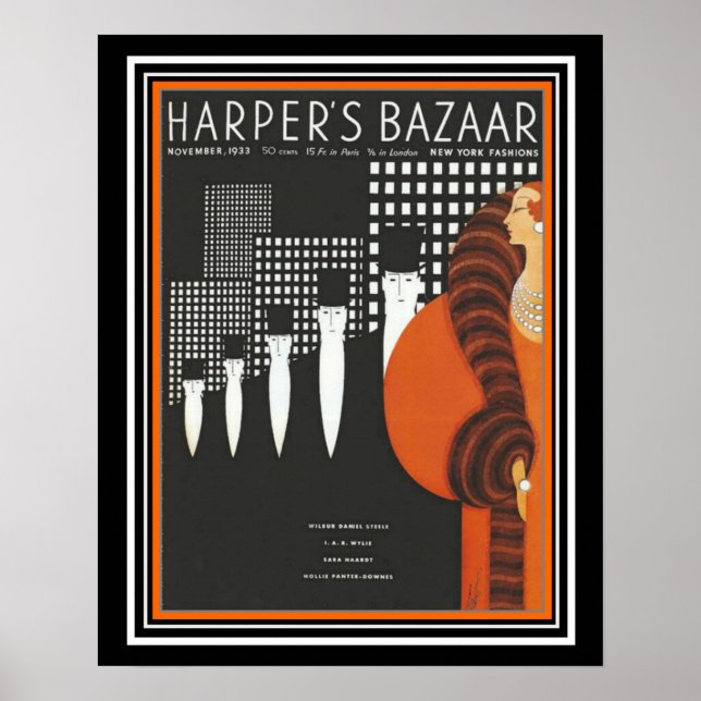 Harper's Bazaar Art Déco Couverture 16 x 20 (Devant)