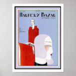 Harper's Bazar Art Deco Deckposter 12 x 16 Poster<br><div class="desc">Nice,  Art Deco,  themed cover for Hapers Bazar October 1929 . Plakatmaßnahmen 12 x 16</div>