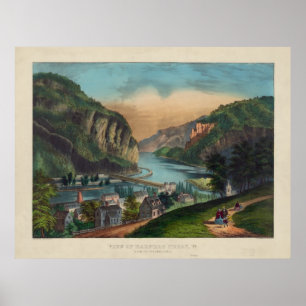 Harpers Ferry Jefferson Landkreis West Virginia 18 Poster