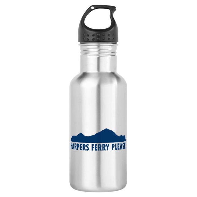 Harpers Ferry West Virginia Bitte Edelstahlflasche (Vorderseite)