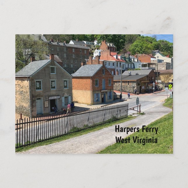 Harpers Ferry, West Virginia Postkarte (Vorderseite)