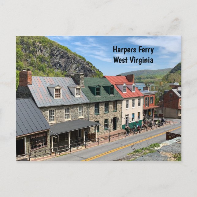 Harpers Ferry, West Virginia Postkarte (Vorderseite)