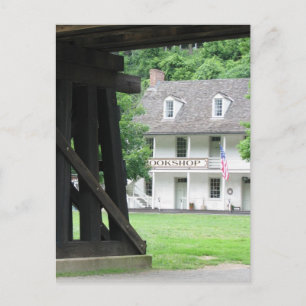 Harpers Ferry WV Bookstore & Railway Postcard Postkarte