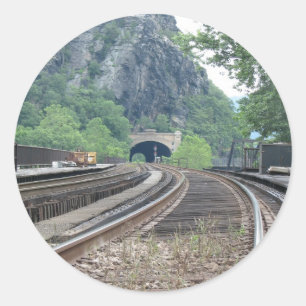Harpers Ferry WV Railroad Tracks Stickers