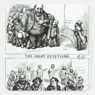 Harper's Weekly' Quadratischer Aufkleber