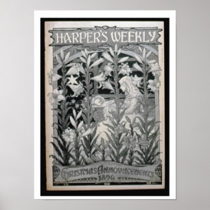 "Harpers wöchentlich", Weihnachtsmitteilungen 1896 Poster