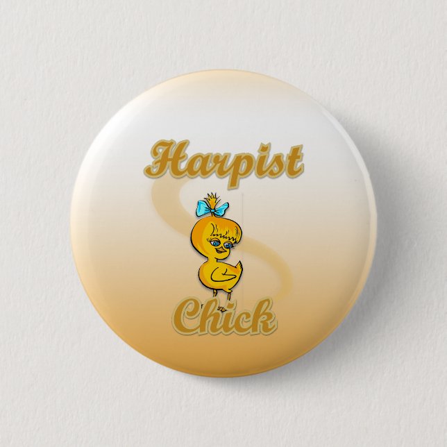 Harpist Chick Button (Vorderseite)