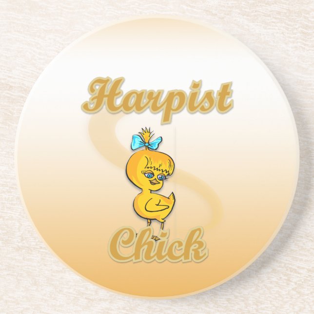 Harpist Chick Getränkeuntersetzer (Vorne)