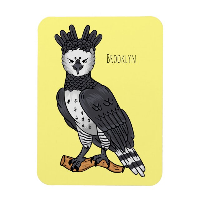 Harpy-Adler-Cartoon Magnet (Vertikal)