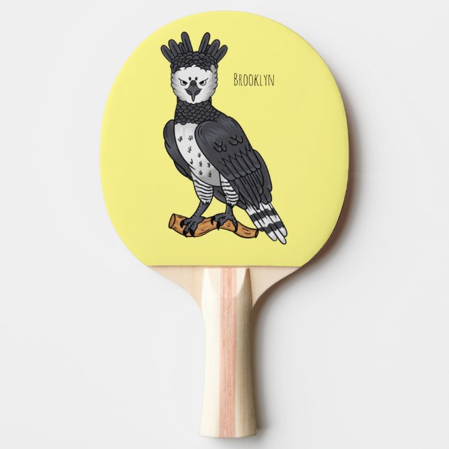 Harpy-Adler-Cartoon Tischtennis Schläger (Vorderseite)