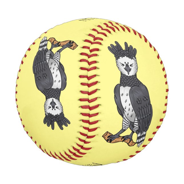 Harpy eagle cartoon illustration baseball (Schrägansicht)