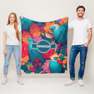 Harpy Floral Personalisiertes Muster Fleecedecke