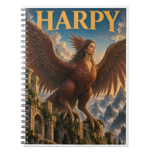 Harpy, Gothic Fantasy Monster Notizblock