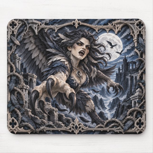 Harpy, Paper Cut Monster Mousepad (Vorne)