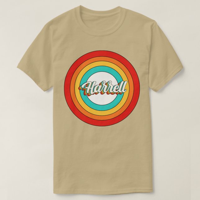 Harrell Name Shirt Vintag Harrell Circle (Design vorne)