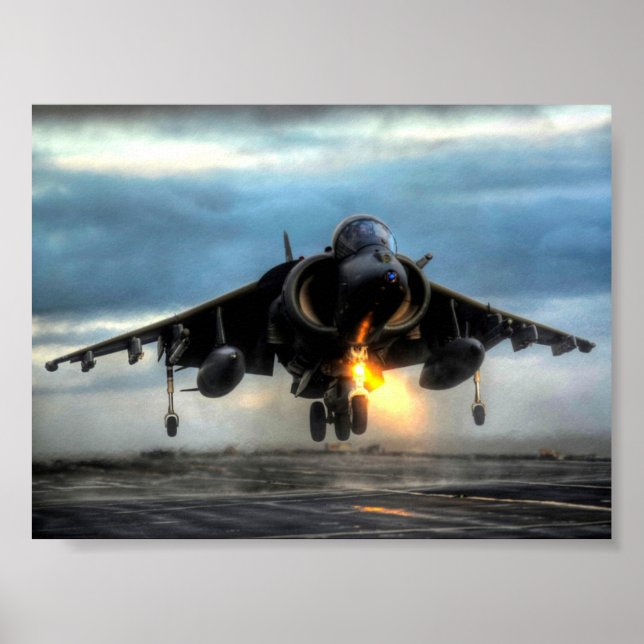HARRIER AIRCRAFT POSTER (Vorne)