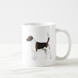Harrier Basic Breed Hound Hund Illustration Kaffeetasse