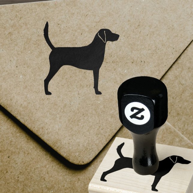 Harrier Dog Breed Silhouette Gummistempel (Von Creator hochgeladen)