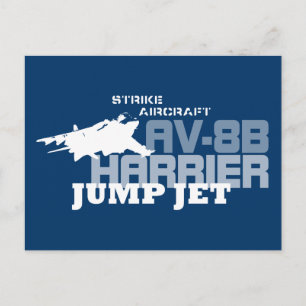 Harrier Jump Jet - Postkarte