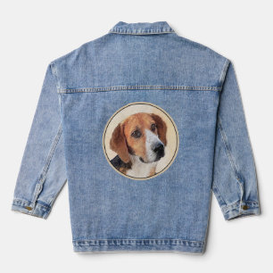 Harrier-Malerei - Süße originelle Hundekunst Jeansjacke