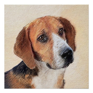 Harrier Painting - Niedliche Original Dog Art Poster