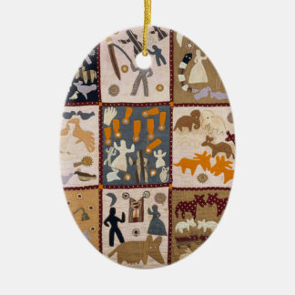 Harriet-Power - Pictoral Steppdecke 1898 Keramik Ornament