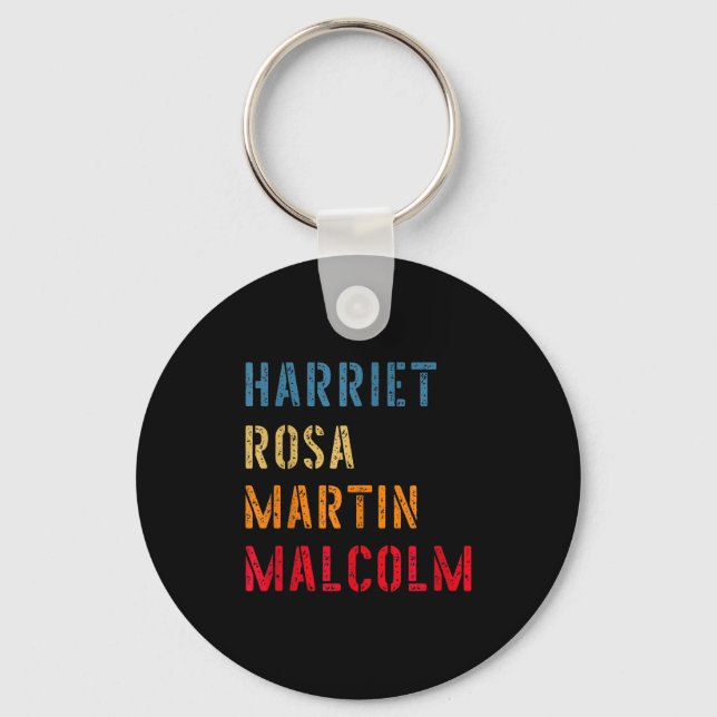 Harriet Rosa Martin Malcolm _ Black History Leader Schlüsselanhänger (Vorderseite)