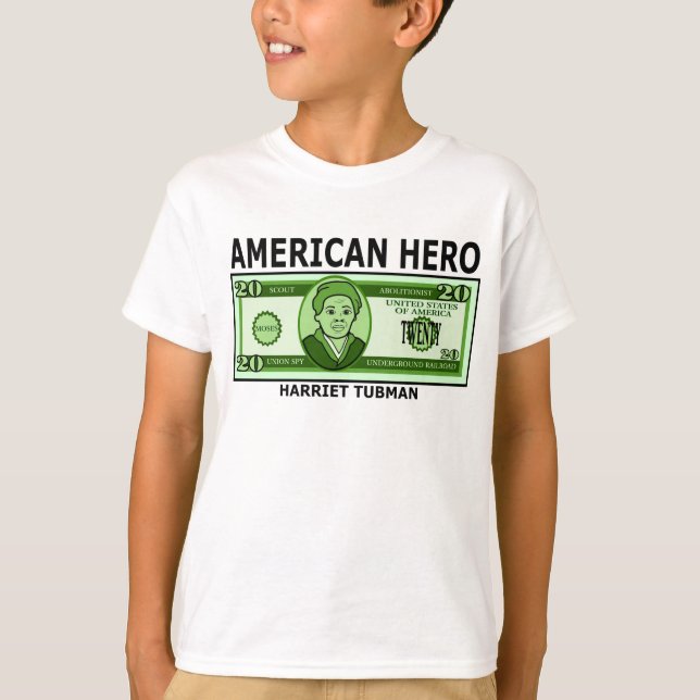 Harriet Tubman auf zwanzigDollarschein T-Shirt (Vorderseite)