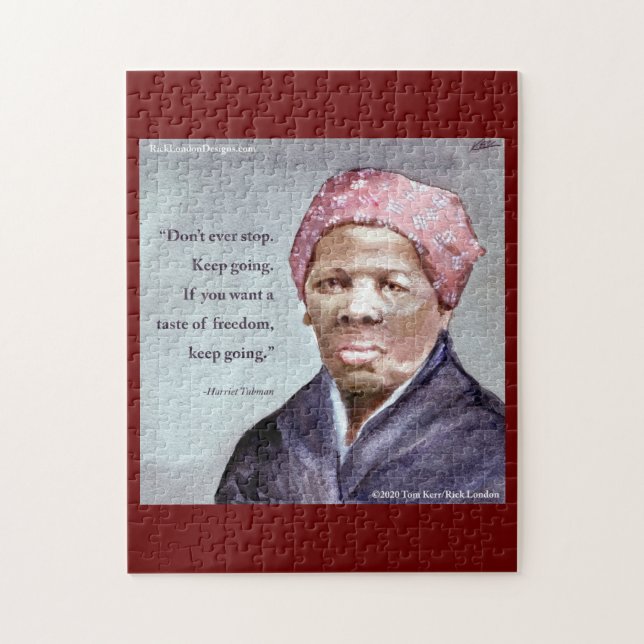 Harriet Tubman & Quote (Vertikal)
