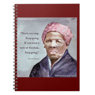 Harriet Tubman & Quote Notizblock