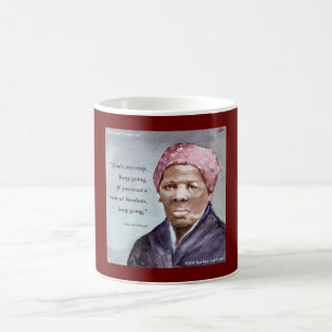Harriet Tubman & Zitat Kaffeetasse
