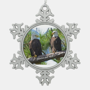 Harriet und Verzierung M15 Schneeflocken Zinn-Ornament