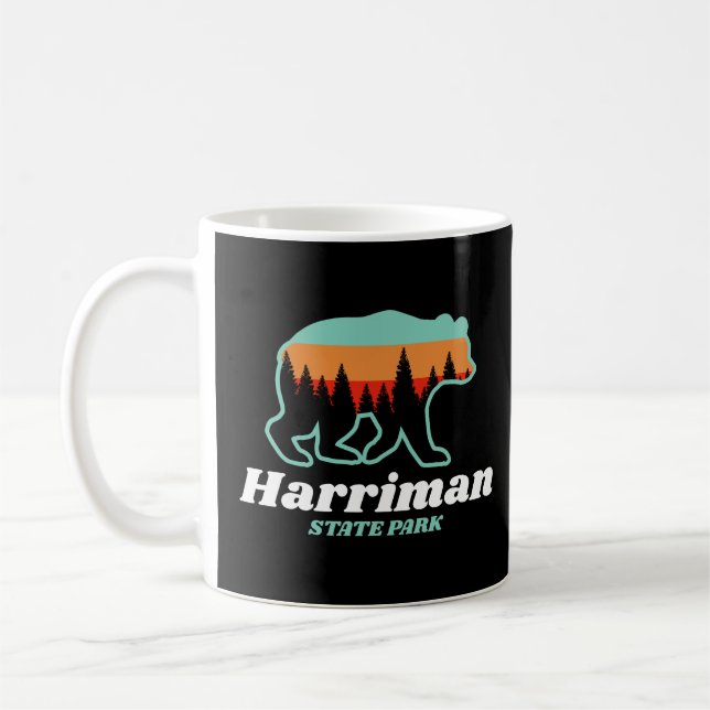Harriman Staat Park Idaho ID Bear Retro Kaffeetasse (Links)