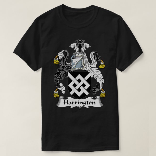 Harrington Coat of Arms Familienwappen T-Shirt (Design vorne)